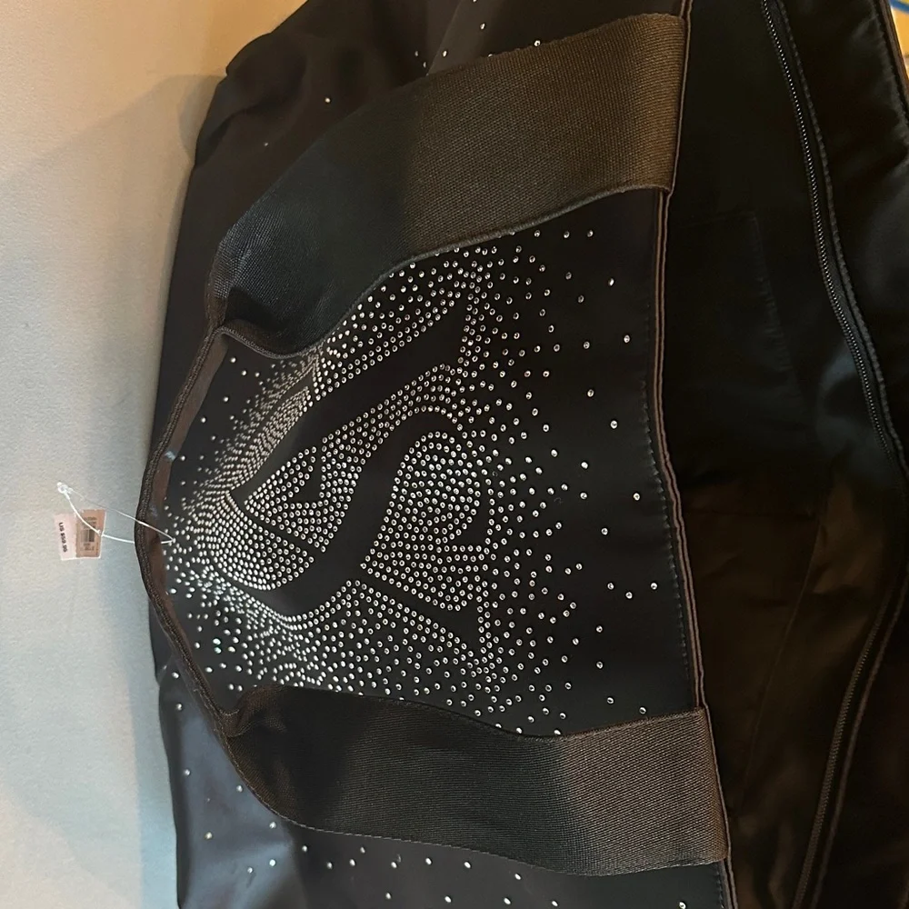 Victoria's Secret Black Tote with Rhinestone Logo - Picture 5 of 5